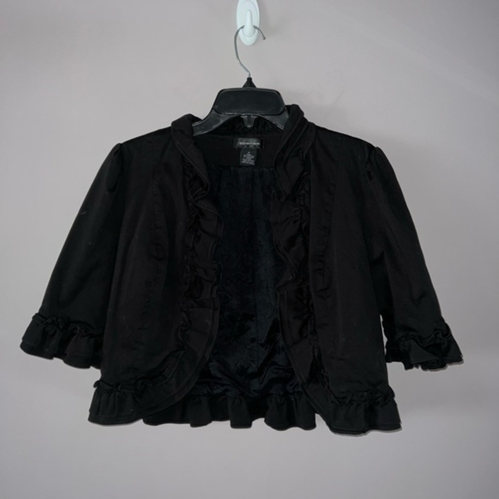 Black ruffled blazer Spense woemen’s medium